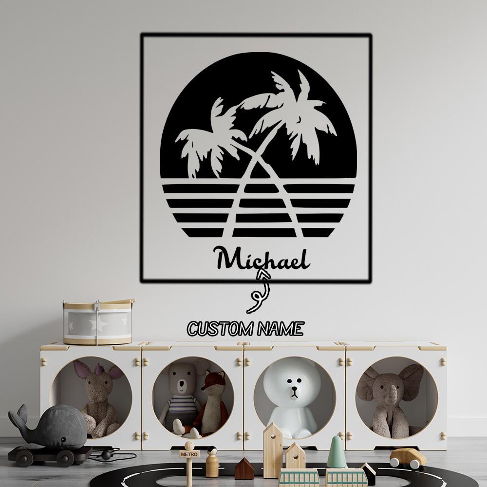Home Decor Sticker - 1PC Cute Sunset by the sea