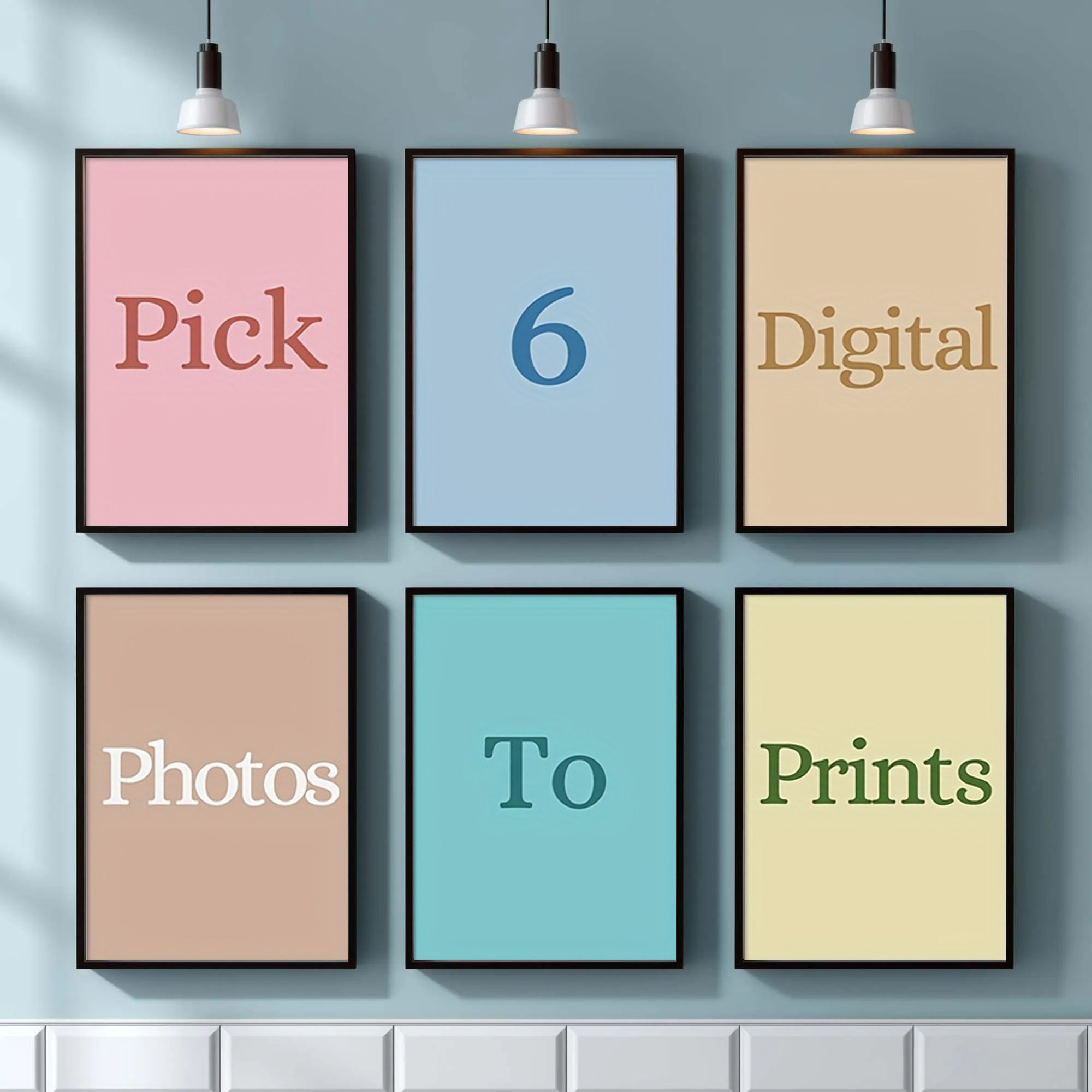 4/5/6pcs Custom Canvas Printin - Home Decor Theme 评论和价格