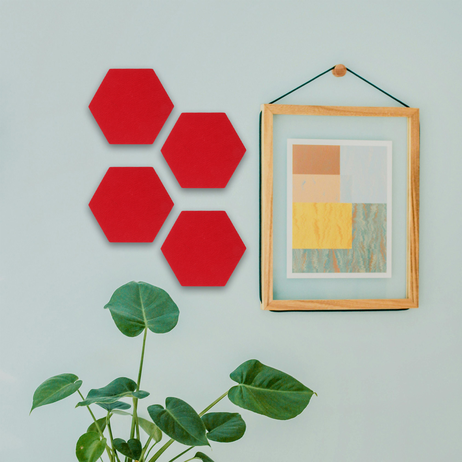 12Pcs Felt Wall Pin Boards Hex - Home Decor Wall Panels 评论和价格