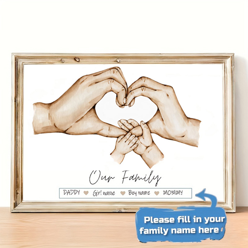 Personalized Custom Family Han - Home Decor Theme 评论和价格