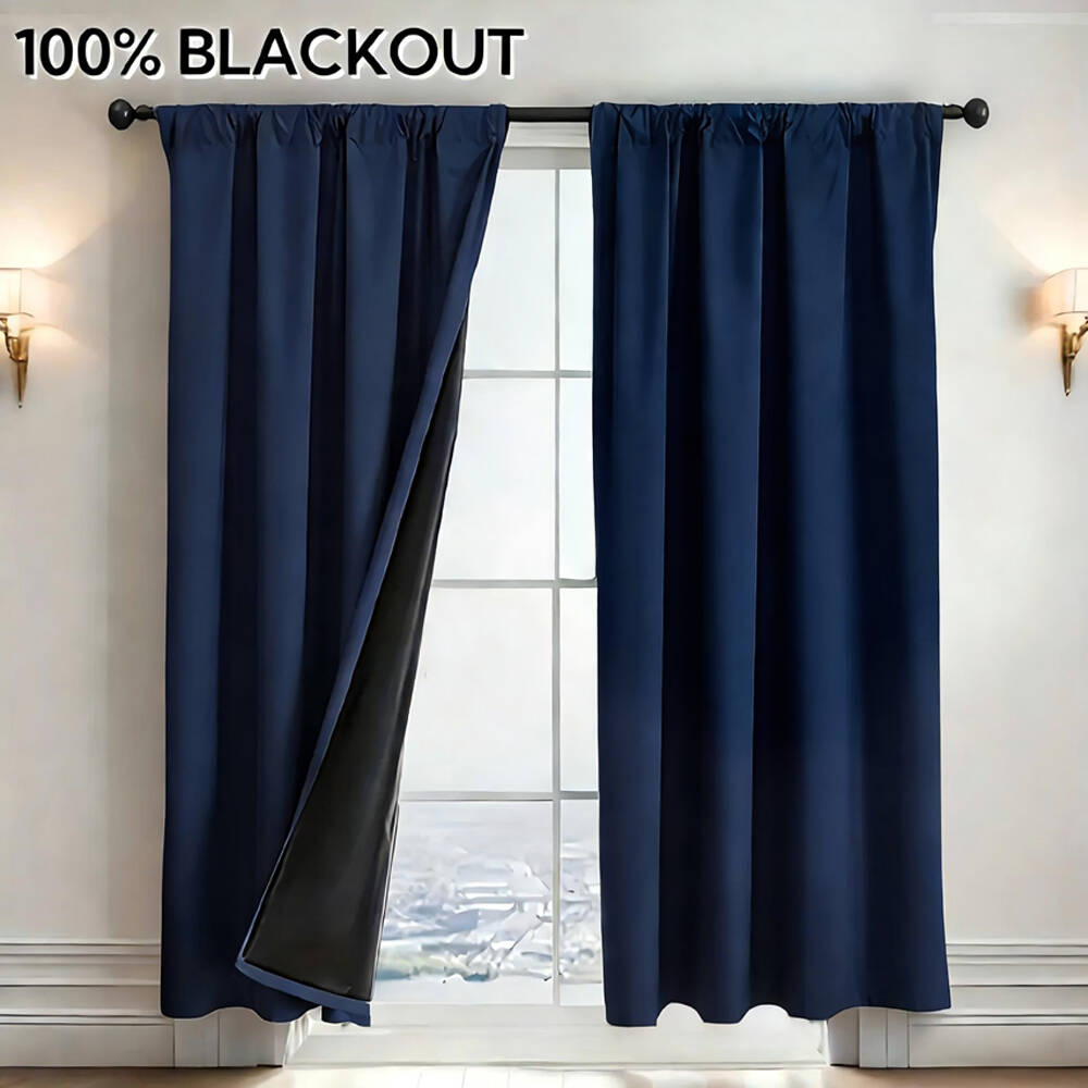 1pc 100% Blackout Curtain with - Home Decor Wall Panels 评论和价格