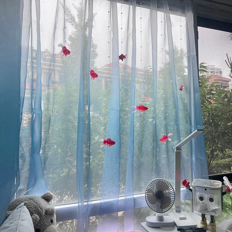 Light Blue Solid Sheer Voile W - Home Decor Wall Panels 评论和价格