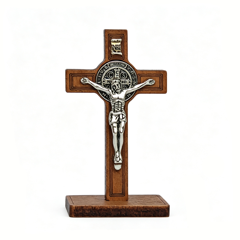 St Benedict Standing Crucifix  - Home Decor Theme 评论和价格