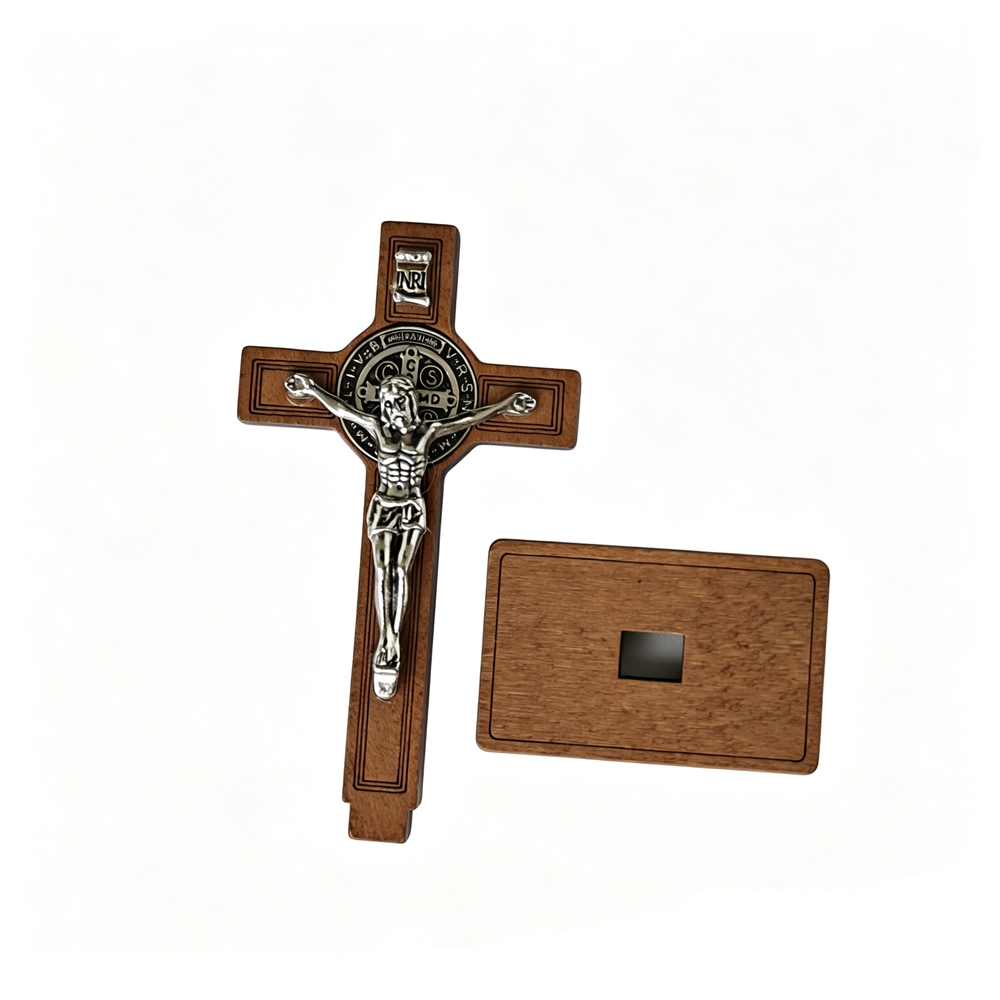 St Benedict Standing Crucifix  - Home Decor Theme 评论和价格