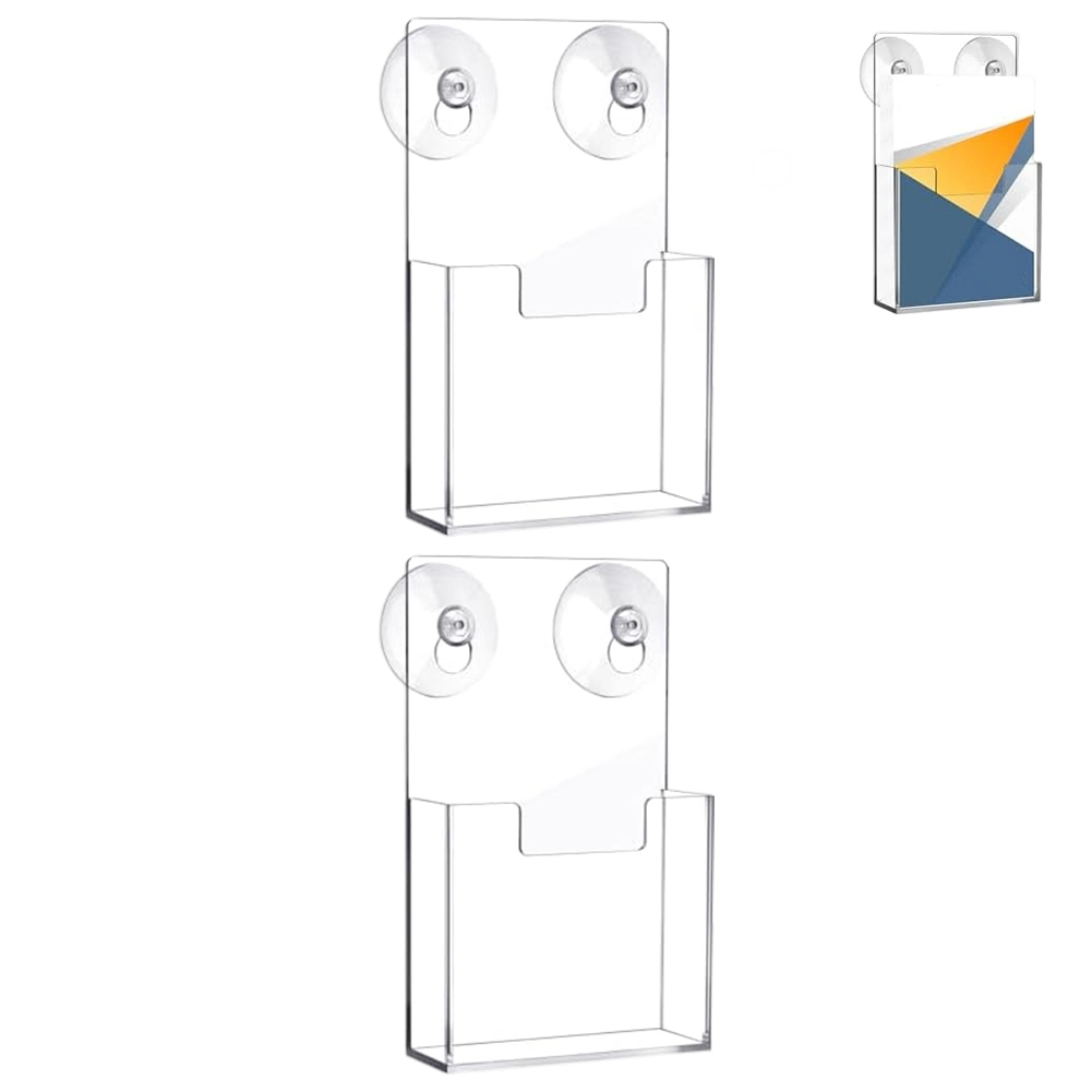 2 PCS Clear Brochure Holder Wi - Home Decor Brochure 评论和价格