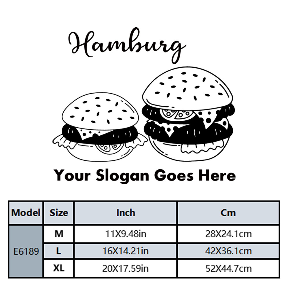 1PC Cool Hamburger Customized  - Home Decor Sticker 评论和价格