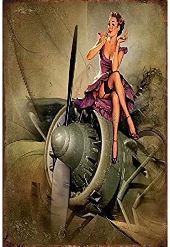Vintage Tin Sign Military Pin  - Home Decor Wall Panels 评论和价格