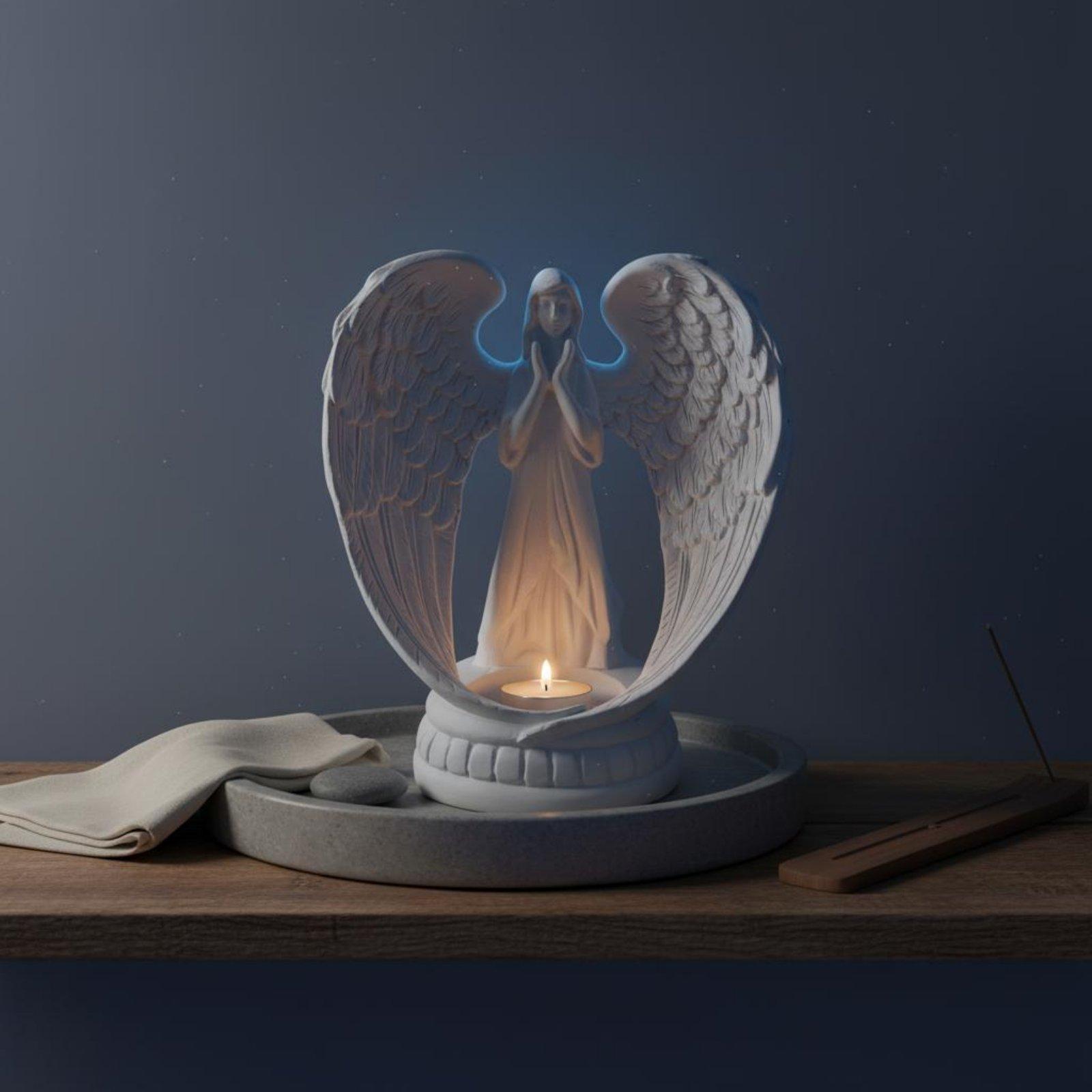 White Resin Angel Statue Nordi - Home Decor White 评论和价格