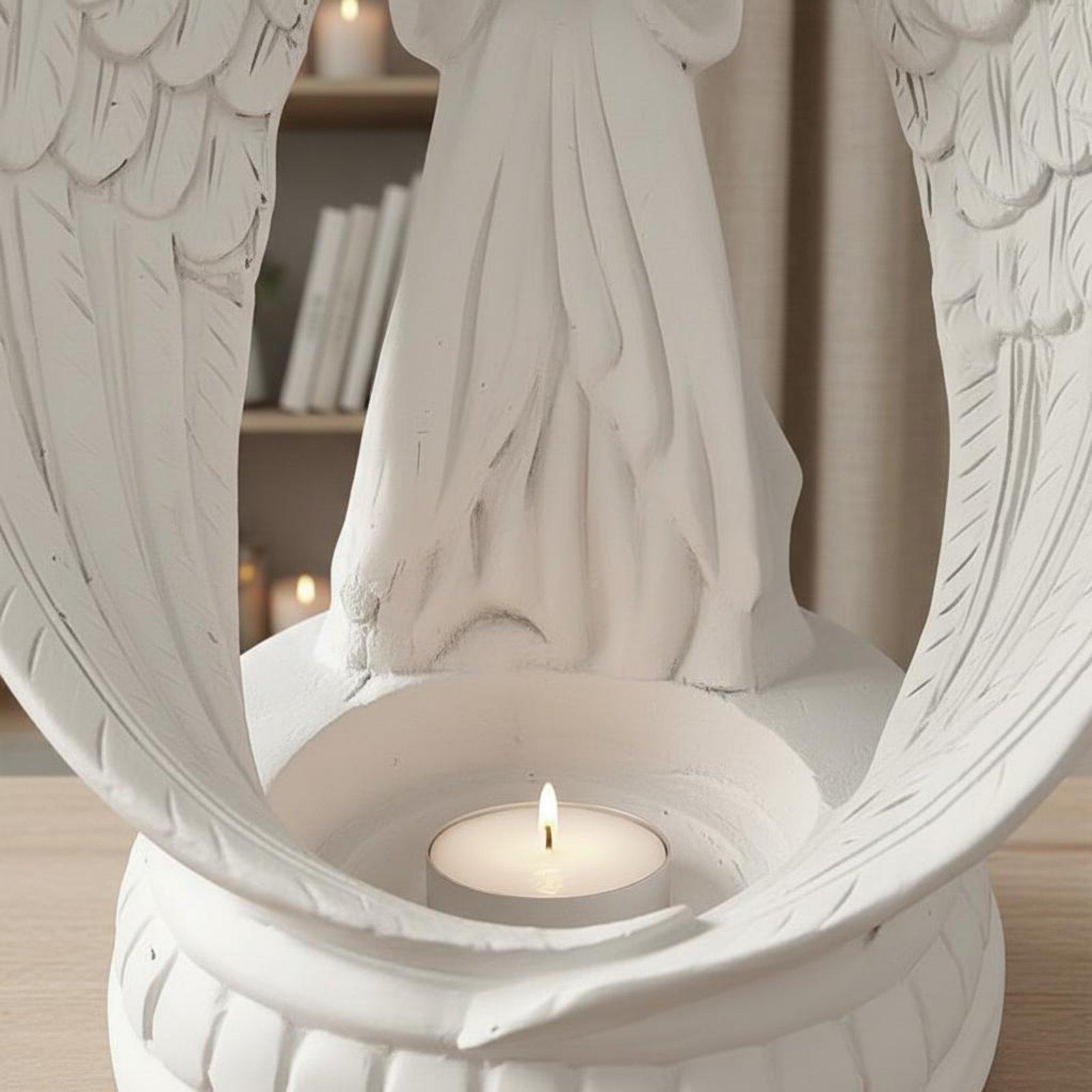 White Resin Angel Statue Nordi - Home Decor White 评论和价格